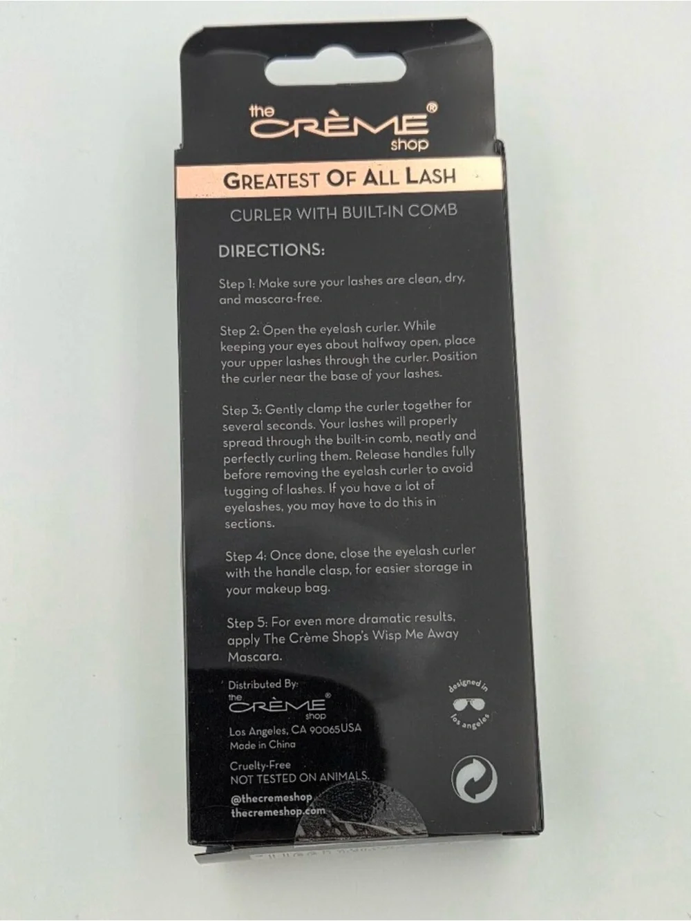 2/$20 The Crème Shop Greatest Of All Lash Curler in Black 🆕